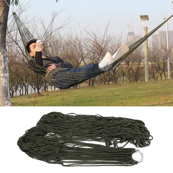 portable sleeping hammock garden outdoor camping travel furniture mesh hammock chair swing bed nylon hang net rope net